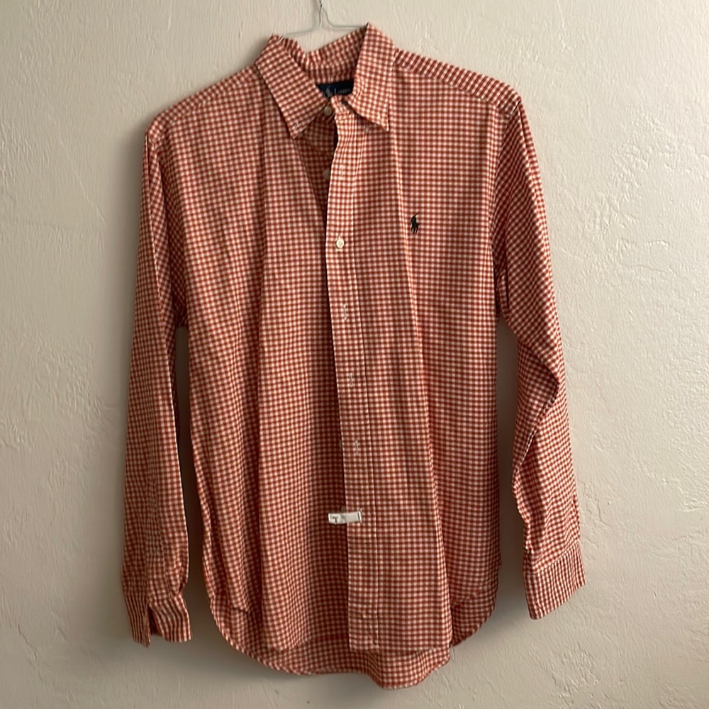 Men’s Ralph Lauren Oxford Classic Fit Size M burnt Orange button down - size M